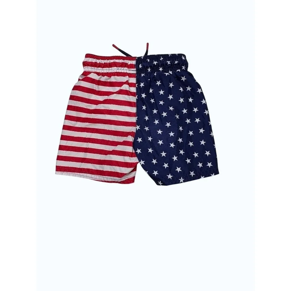 Cat‎ & Jack American Flag Red White Blue Swim Shorts Trunks 2T Toddler Vacation